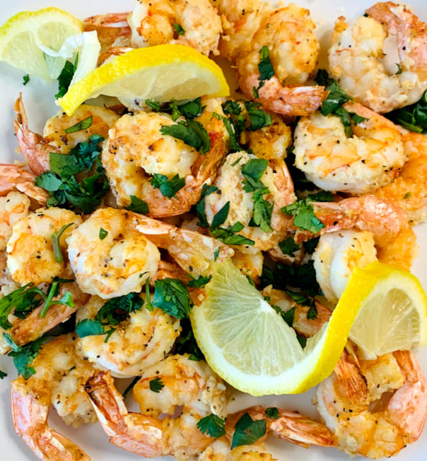 Low Carb Air Fryer Garlic Parmesan Shrimp