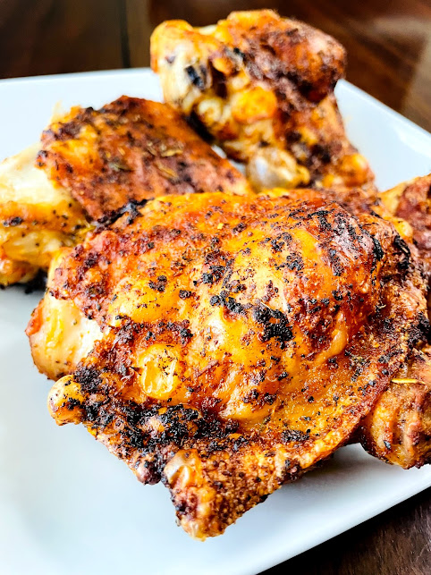 Crispy Air-Fried Chicken Thighs